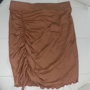 Apricot Lane Tan Ruched Skirt